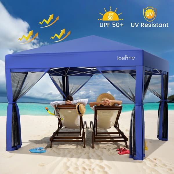 Pop Up - Gazebo, Vedenpitävä, Verkkoseinät,3x3m