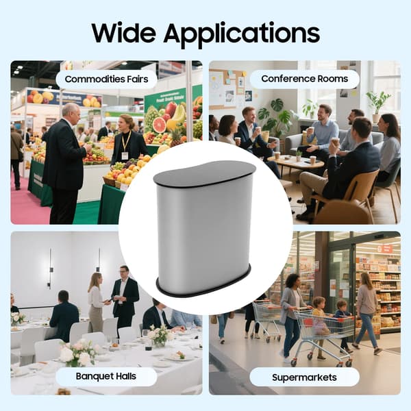 Foldbar Promotionsbord, Holdbart Design, Nem Opsætning,sort