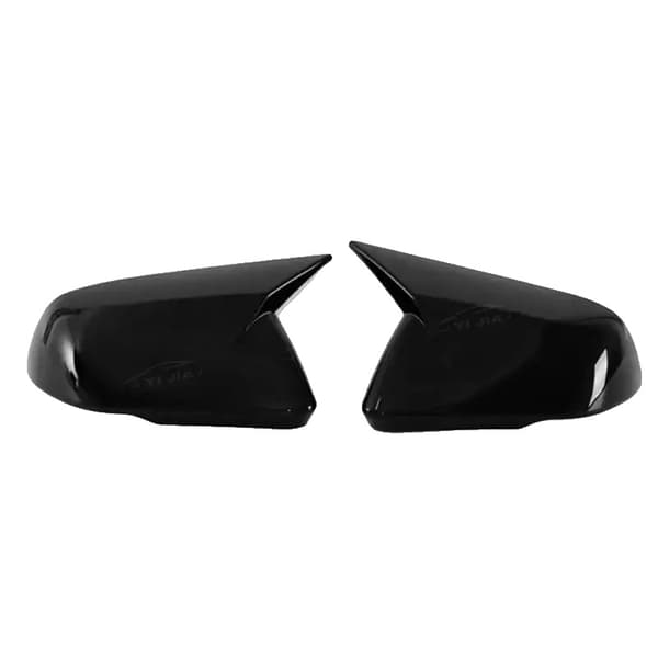 Side Wing Mirror Cap, ABS Carbon, Direkte Tilføjelsesinstallation,ABS Glans Sort