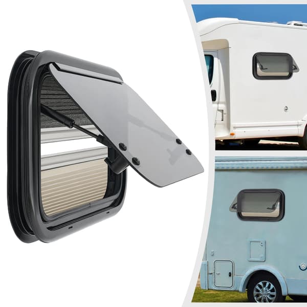 Ventilationsfönster, Insektskydd, Hållbara Material,Svart
