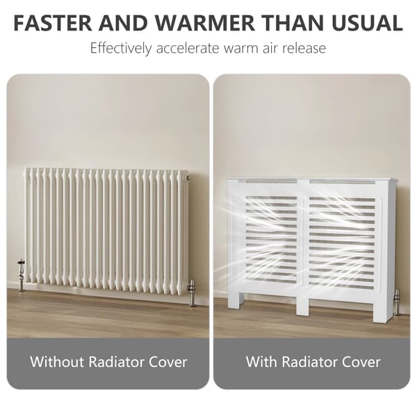 Radiatoröverdrag, Modern Design, Lätt Montering,B-XL