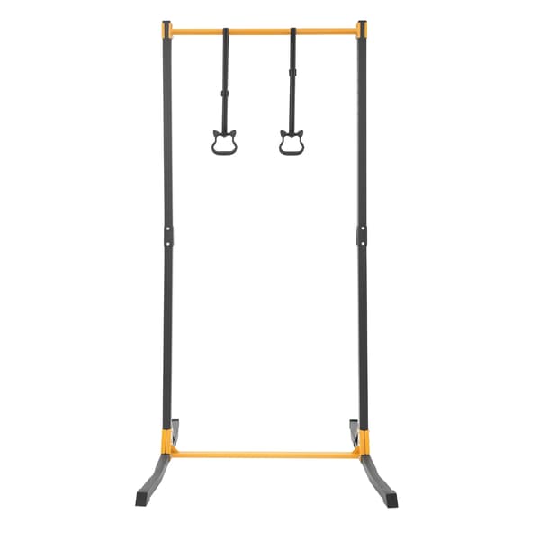 Pull-Up Bar Station, Justerbar Höjd, Robust Stål Konstruktion,Svart
