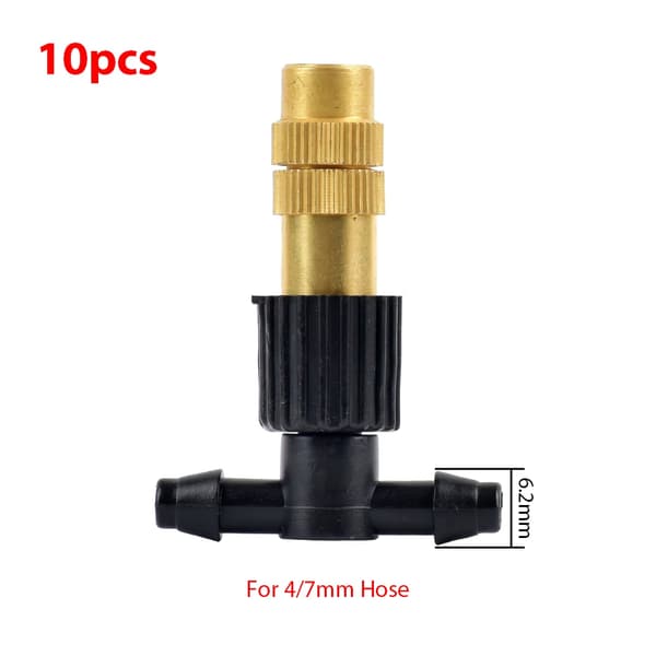 Justerbar dimmun nozzle, koppar och plast, mångsidig kompatibilitet,B