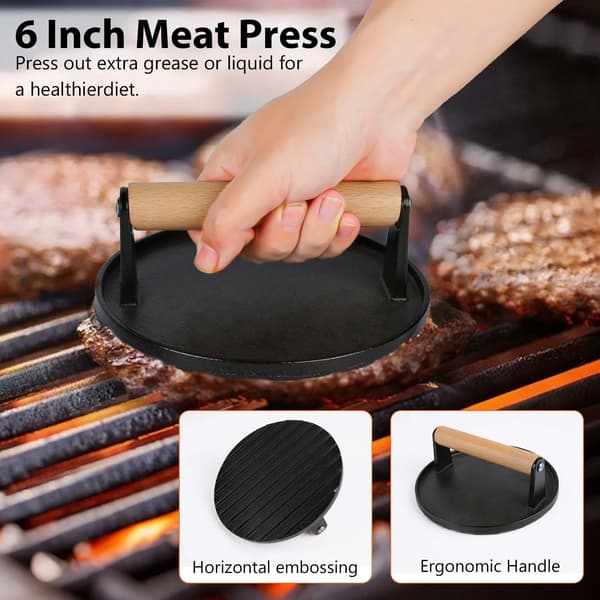 Grilltillbehörsset, 29 delar, ergonomisk design,Set av 29