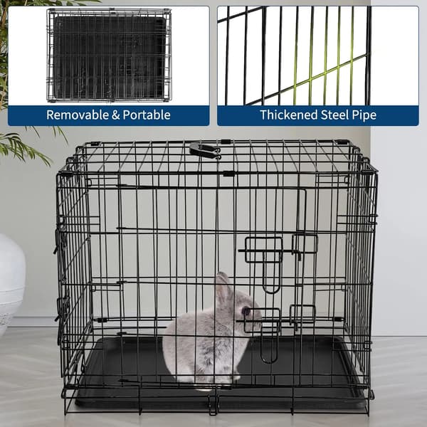 Kæledyrshabitat, Foldbart Design, Nem Rengøring,Sort