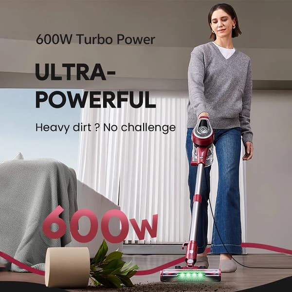 Støvsuger, 600W Effekt, LED Forlygter,EU, Blitz C8