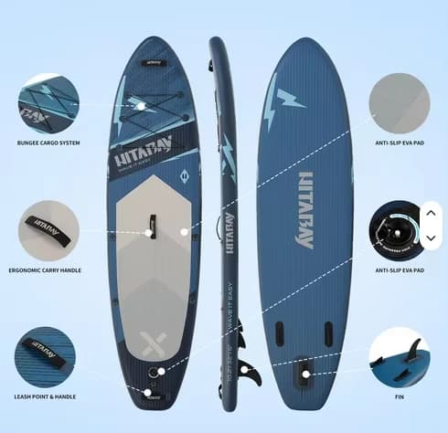 Stand Up Paddle Board, Holdbart Materiale, Anti-Skrid Design,5021490