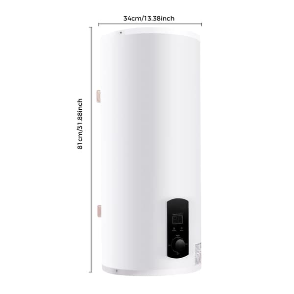 Elektrisk Varmvattenberedare, Kolonn Design, 2000W Effekt,VIT, EU