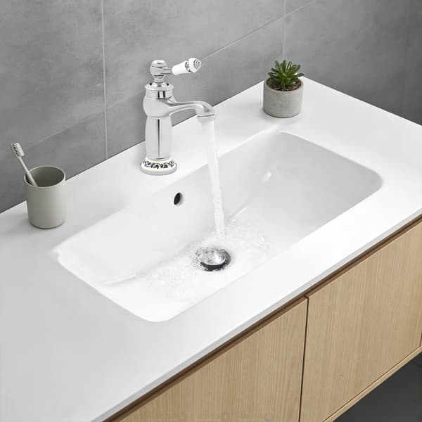 Basinblandare, Hållbar Kopparkonstruktion, Klassisk Design,Silver, G3/8