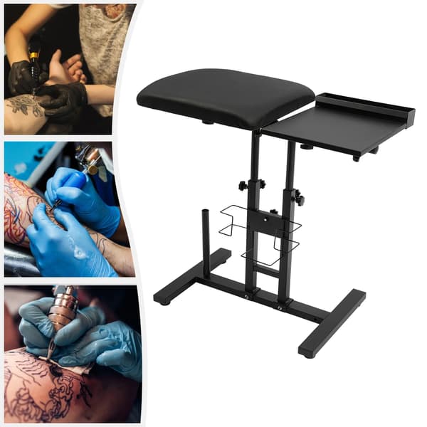 Tattoo Arbejdsstation Stativ, Ergonomisk Design, Kompakt Opbevaring,sort