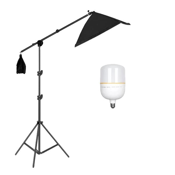 Tripod Boom Arm, Justerbar Længde, Bærbart Design,45W pære og stang