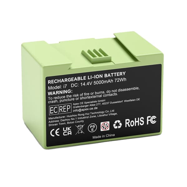Batteribyte, 5000mAh kapacitet, uppladdningsbart, 1BAT