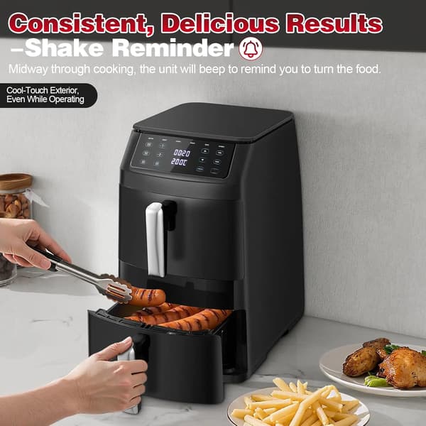 Luftfritös, Dubbelkorg, 8 Automatiska Förinställningar,EU, 11L