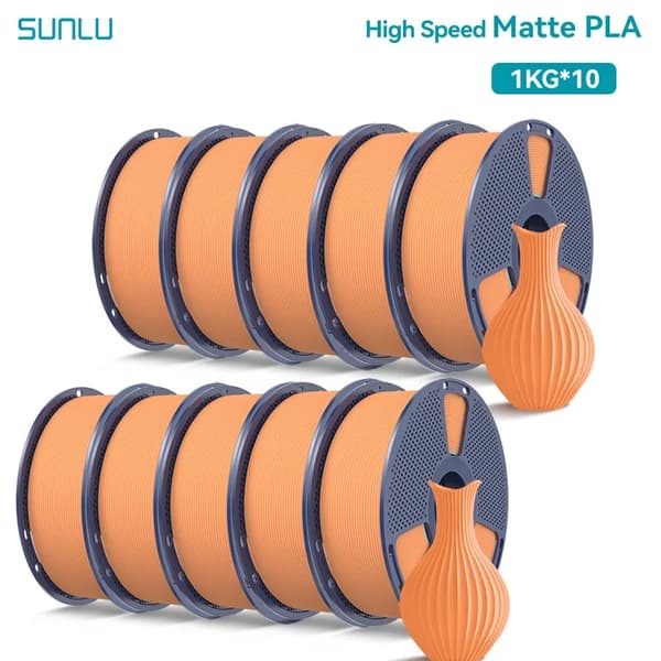 PLA Filament, Højhastighedsprint, Tangle-Free Design,HSMPLA Solrig Orange