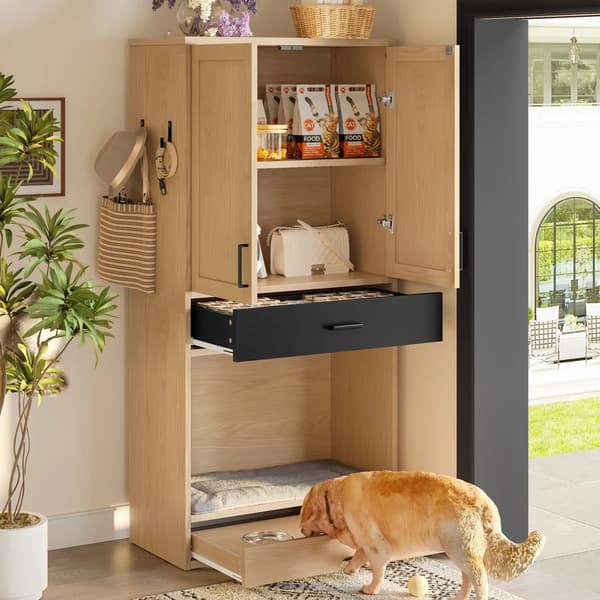 Kat Villa, Integreret Kradsetræ, Stilfuld Ventilation,Egetræ B Stil