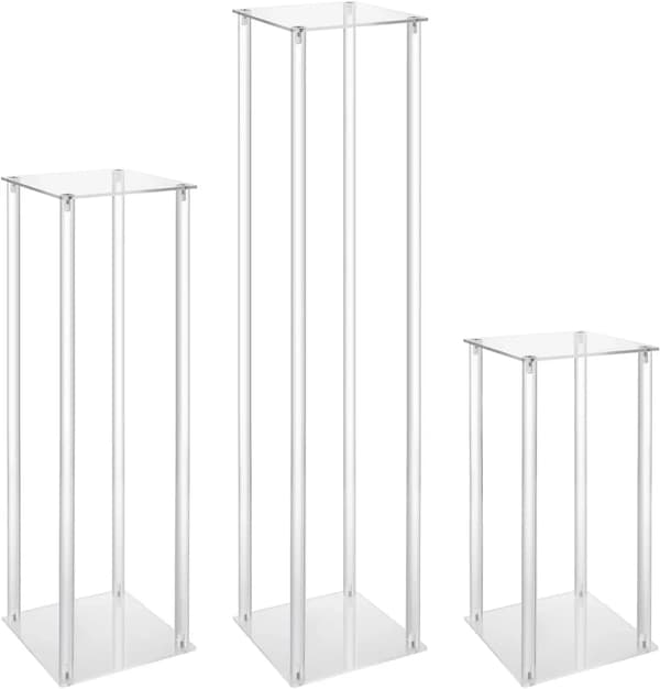 Blomsterstande, Akrylmateriale, Elegant Design,HVID