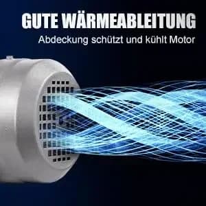 Asynkronmotor, Kobbervikling, Aluminiumhus,10rpm