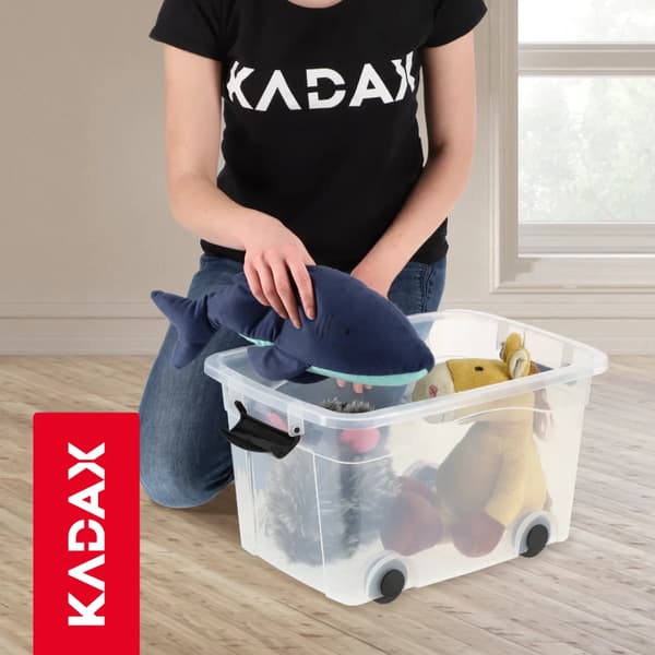 Förvaringsbehållare, Stor Kapacitet, Stapelbar Design,S, Ljusgrå