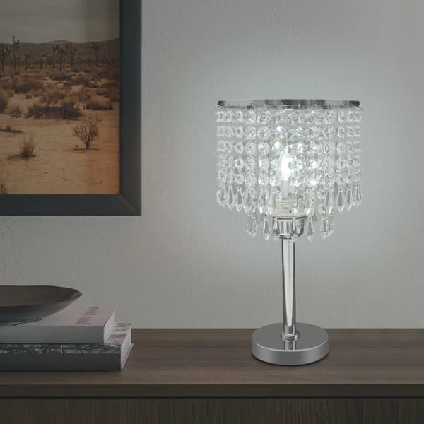 Bordslampa, Elegant Design, Mångsidig Kompatibilitet,Silver
