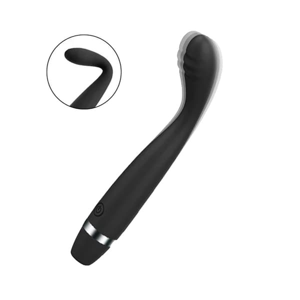G Spot Vibrator, Justerbare Indstillinger, Silikone Materiale,Sort