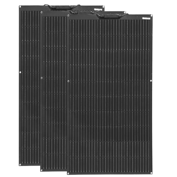 Fleksibel Solpanel, 100W Effekt, Høj Effektivitet,3stk 100W Solarpanel