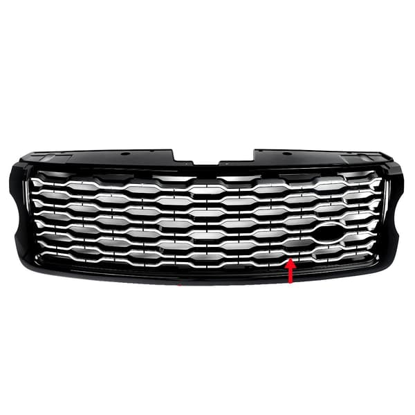 Frontgitter, Kompatibel med Land Rover Vogue 2013-2017, Holdbart ABS-materiale,Sort