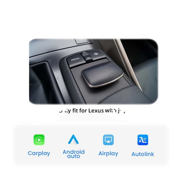 Trådløs CarPlay-interface, Bluetooth-forbindelse, Nem installation,Med joystick
