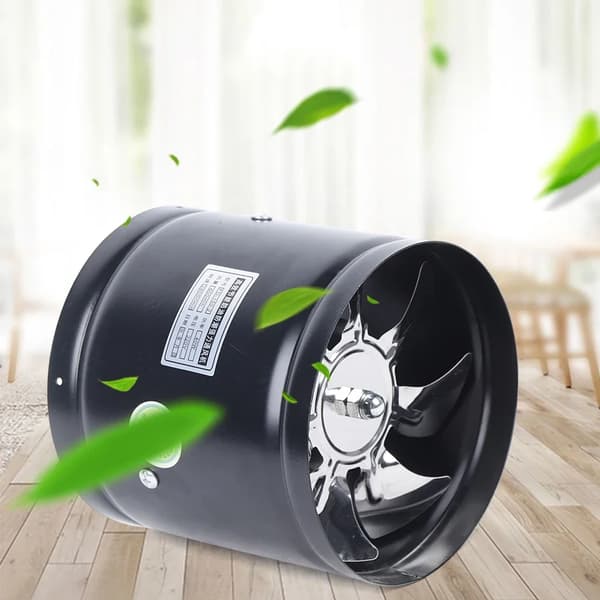 Axialfläkt, 352,94 CFM luftflöde, tyst drift,Svart