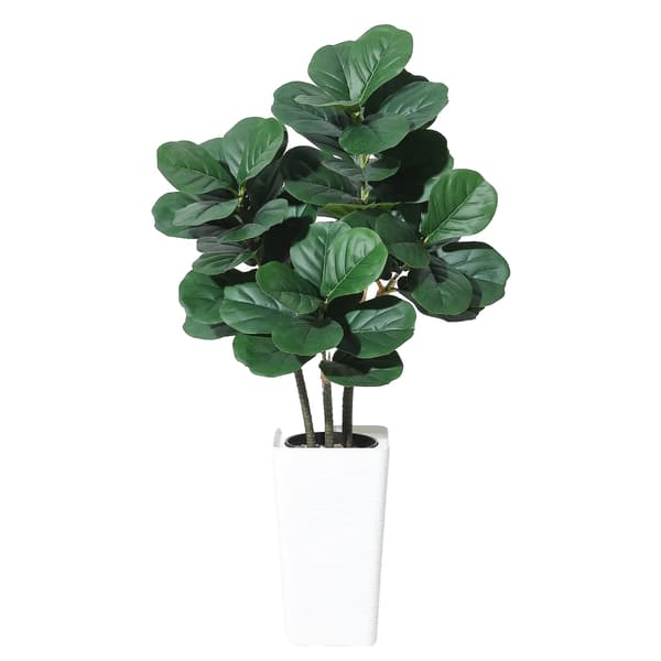 Fiddle Leaf Fig Träd, Livaktig Utseende, Inomhusbruk,120CM