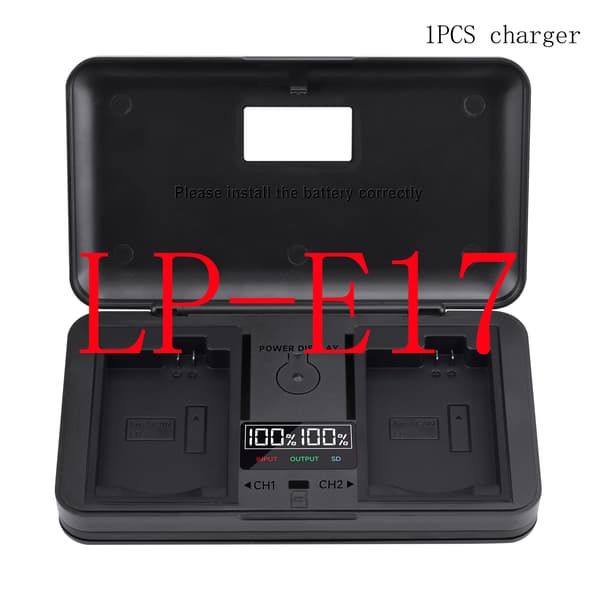 Batterilagringskasse, Vandafvisende, Stødabsorberende,LP-E17 oplader