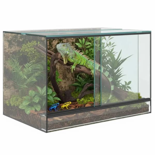 Terrarium, Transparent Design, Hållbar Glas Konstruktion,Transparent