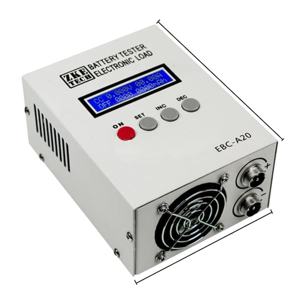 Batteritestare, LCD-display, flera testlägen,Grå