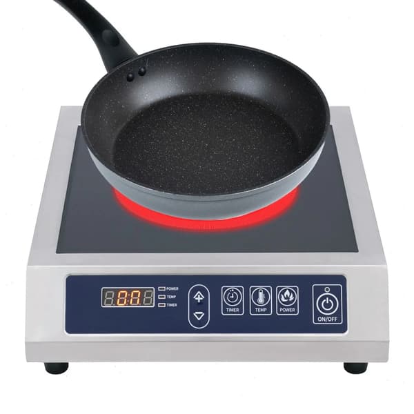Induktionshäll, 11 effektlägen, precis temperaturkontroll,Silver