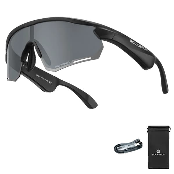 Cykelglasögon, Bluetooth V5.2, Polariserade linser,SP2511 Polariserad