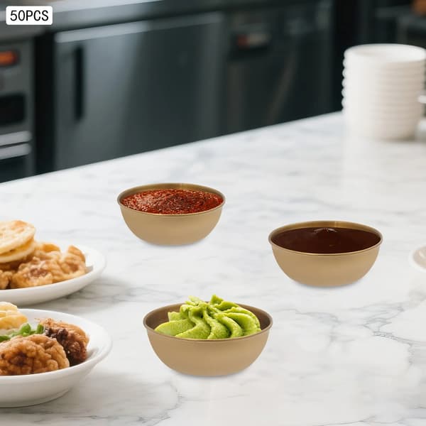 Doppeskålar, Rostfritt Stål, Set om 50,Guld