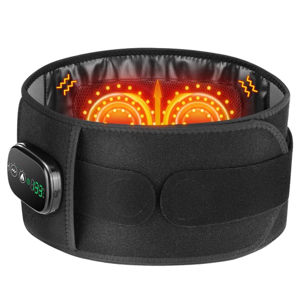 Varmepude, 5-trins temperaturkontrol, vibrationsmassage,sort