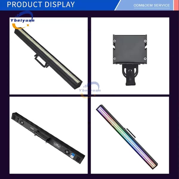 LED-ljusramp, DMX-kontroll, strobe- och jagande effekter,2 PCS