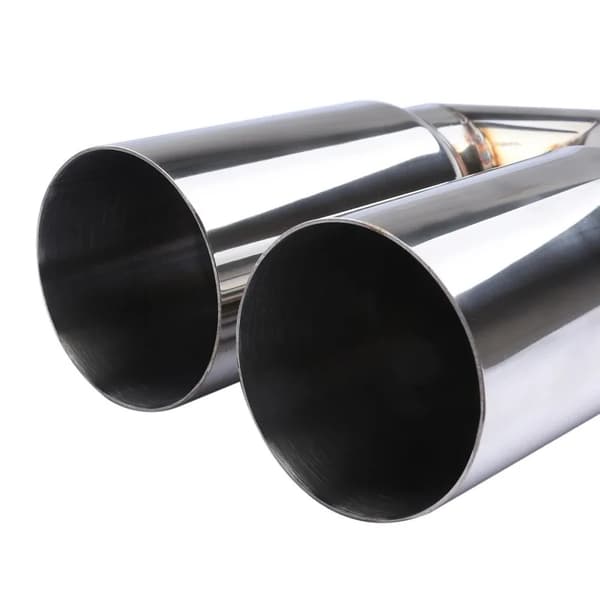 Avgassystem, Dubbelutlopp Design, Hållbart Rostfritt Stål,Silver