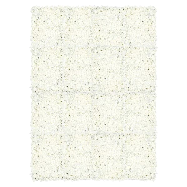 Kunstige Blomster Vægpaneler, Silke Materiale, Elegant Design,Beige