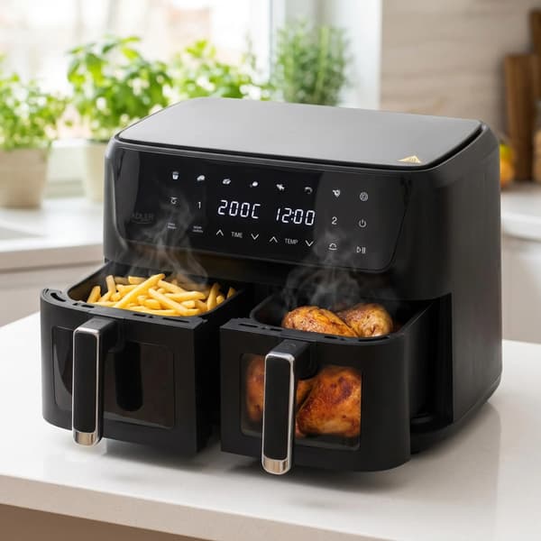 Ilmafriteeri, kaksoiskammio, 2700W teho,EU