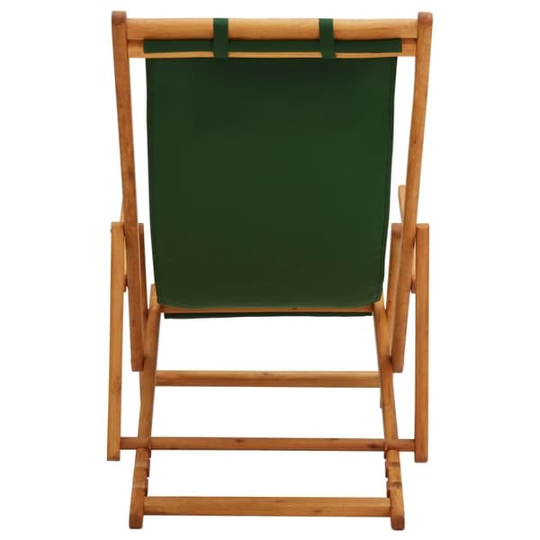 Strandstol, Eukalyptusträ, 3 Lutande Positioner, Lättviktig, Fällbar, Utomhusbruk
