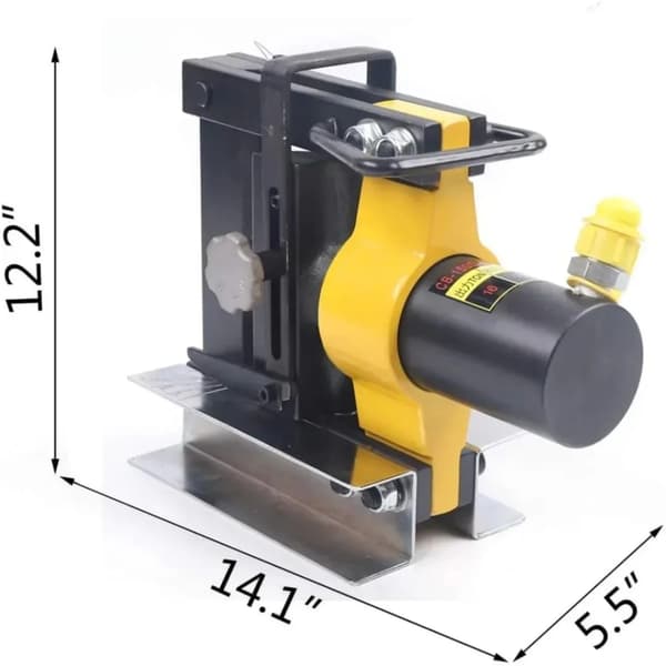 Hydraulisk Samlerail Bender, 16 tons Kapacitet, Bærbar Design,Gul