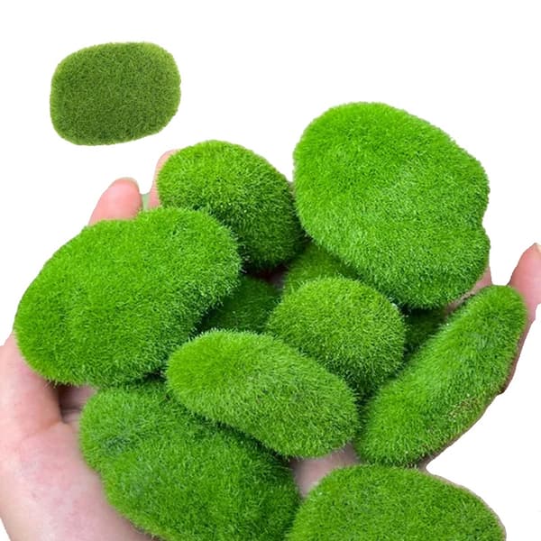 Kunstig Mossten, Dekorative Skumsten, Ideel til Mini Landskaber,50PCS, 4x5cm-b