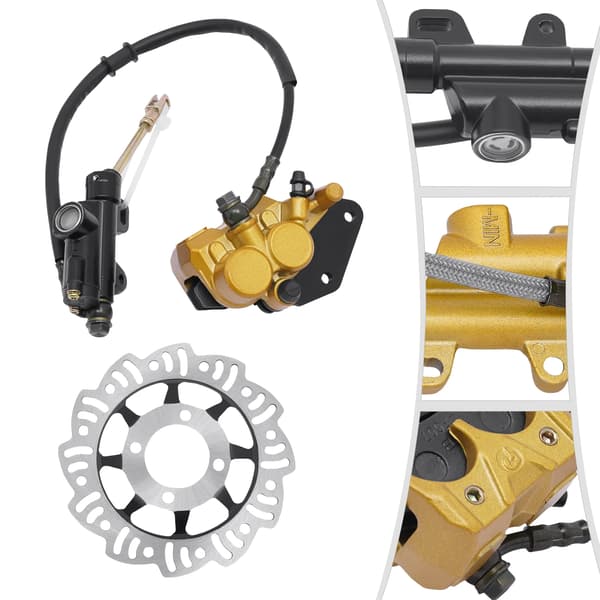 Hydraulisk Bakbromscylinder Kit, Förbättrad Kraft, Lättviktsdesign,Guld