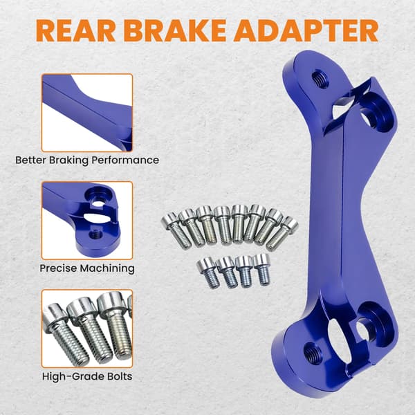 Bromsokadapter, Aluminiumlegering, 20 cm Längd, 13 cm Bredd, 8 cm Höjd, 700 g Vikt