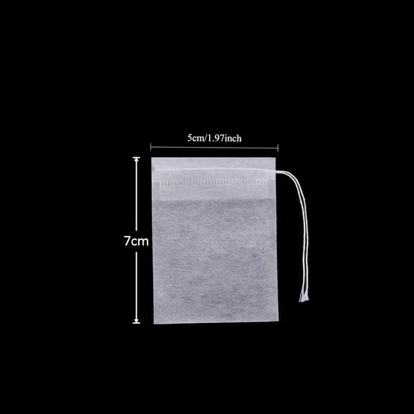 Teesilkeposer, Non-woven materiale, Snoretræk design,600Pcs-d, 5x7cm