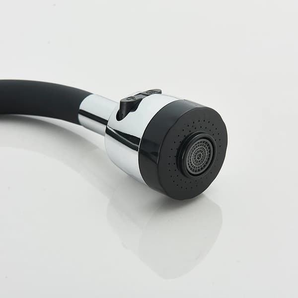 Køkkenvask, Fleksibel Udstødningsrør, 360° Drejbar,Sort