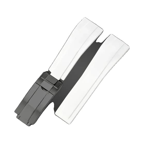 Urrem, Silikone Materiale, Holdbart Design,20mm-c, Hvid-Sort-Z9