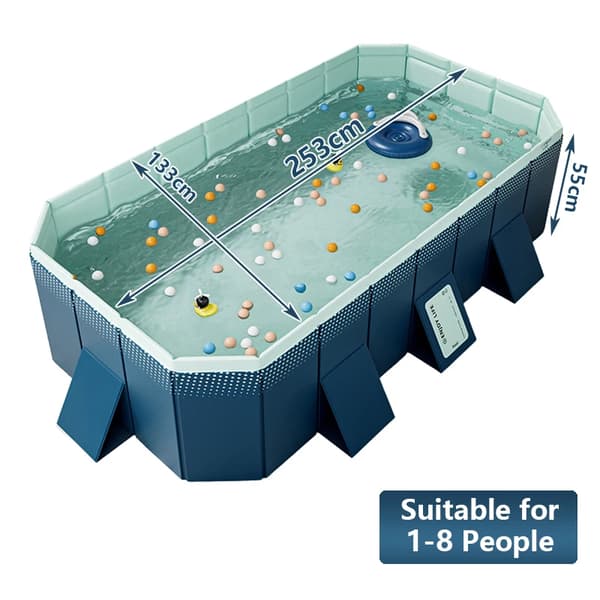 Utomhuspool, Bärbar, Fällbar Design,Längd 2.53m