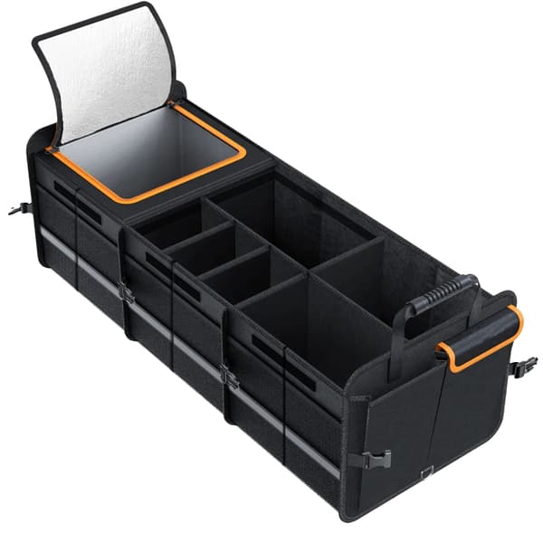 Bagagerumsorganisator, Justerbare Rum, Isoleret Design,Sort-115L